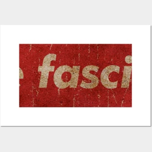 the fascism - SIMPLE RED VINTAGE Posters and Art